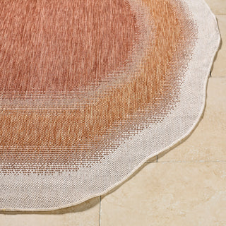 Livabliss Miami Beach MBH-2317 Rust Area Rug Angle