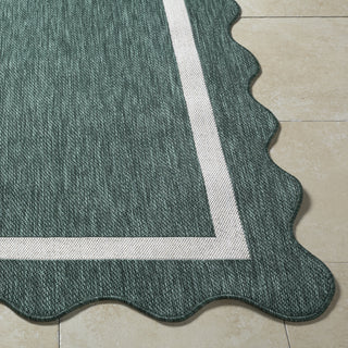 Livabliss Miami Beach MBH-2321 Dark Green Area Rug Angle