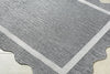 Livabliss Miami Beach MBH-2322 Charcoal Area Rug Corner Shot