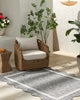 Livabliss Miami Beach MBH-2322 Charcoal Area Rug Room Scene