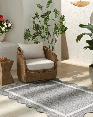 Livabliss Miami Beach MBH-2322 Charcoal Area Rug Room Scene