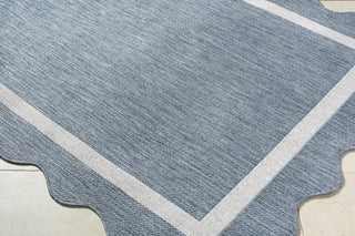 Livabliss Miami Beach MBH-2325 Blue Area Rug Corner Shot