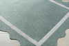Livabliss Miami Beach MBH-2326 Medium Green Area Rug Corner Shot