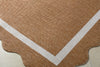 Livabliss Miami Beach MBH-2327 Rust Area Rug Corner Shot