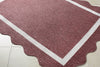 Livabliss Miami Beach MBH-2328 Burgandy Area Rug Corner Shot