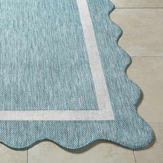 Livabliss Miami Beach MBH-2330 Aqua Area Rug Angle