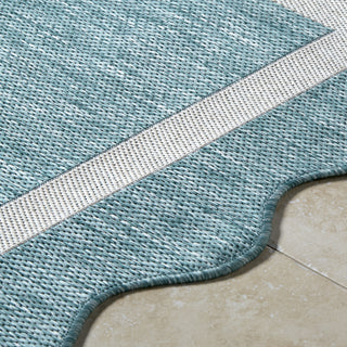 Livabliss Miami Beach MBH-2330 Aqua Area Rug Detail