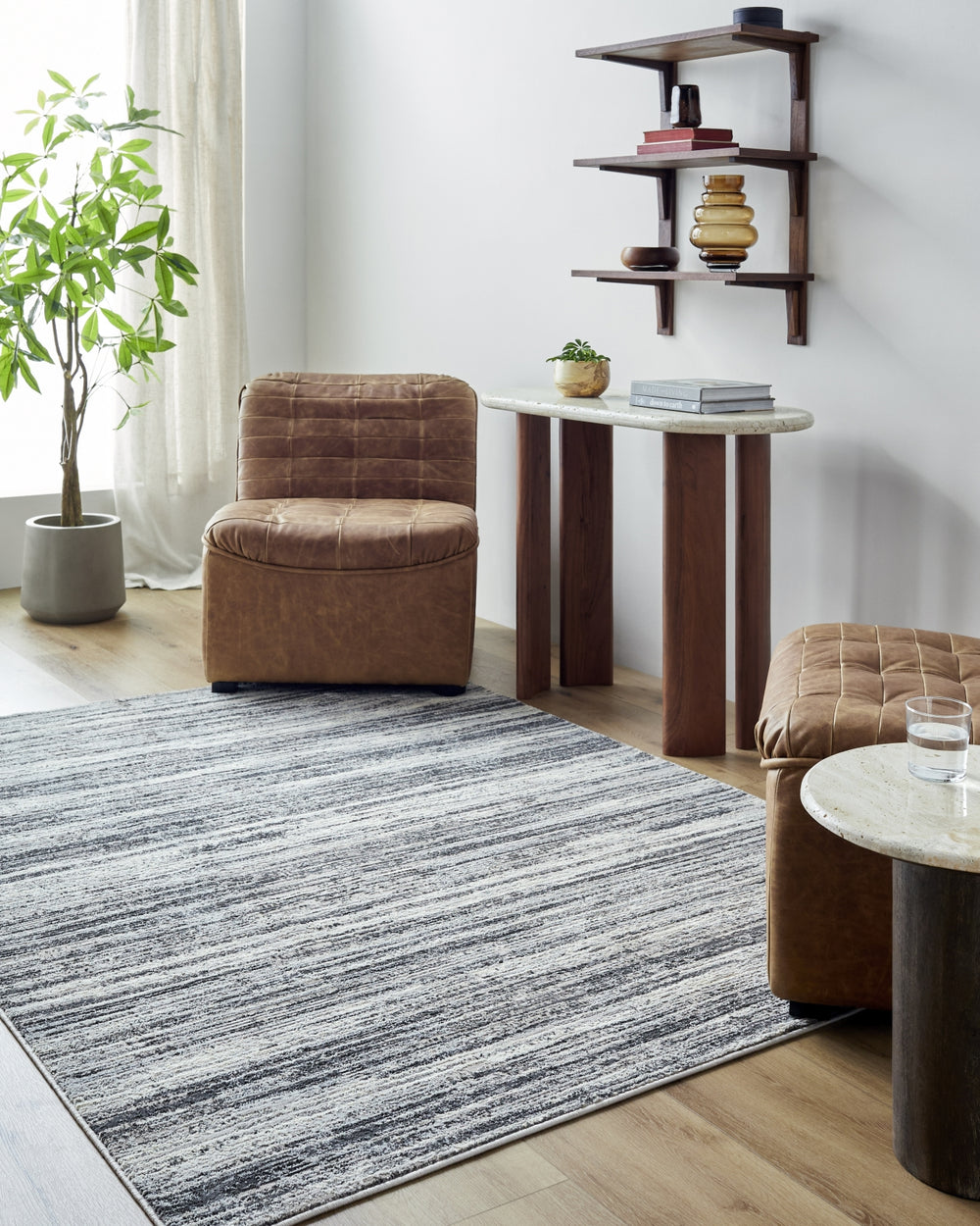 LIVABLISS Marbella MBR-2301 Cream Area Rug Room Scene Feature