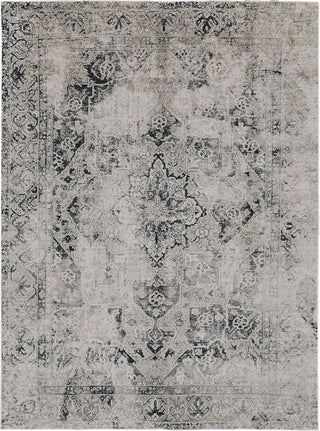 Feizy Macklaine 39FTF Ivory/Black Area Rug