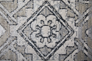 Feizy Macklaine 39LGF Ivory/Silver/Black Area Rug