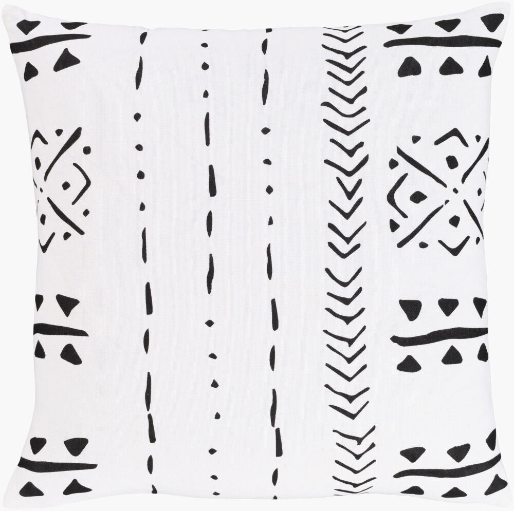 Surya Mud Cloth MDC-001 White main image