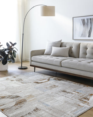 LIVABLISS Mood MDD-2324 Taupe Area Rug Room Scene Feature