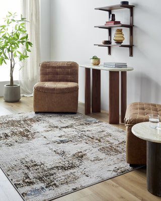 LIVABLISS Mood MDD-2334 Taupe Area Rug Room Scene Feature