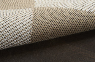 Nourison Washable Modern Jute MDJ01 Natural Ivory Area Rug Corner Image