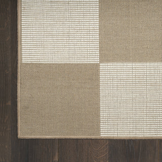 Nourison Washable Modern Jute MDJ02 Natural Ivory Area Rug Detail Image