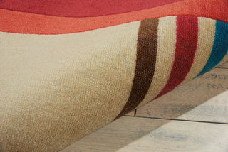 Nourison Modern Art MDR03 Sandstone Area Rug Corner Image
