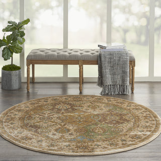 Nourison Modesto MDS04 Beige Area Rug Room Image Feature