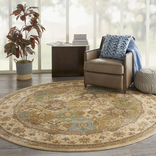 Nourison Modesto MDS04 Beige Area Rug Main Image