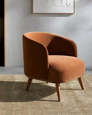 Surya Megan MEGN-001 Caramel / Dark Brown Furniture Style Shot