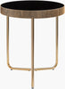 Surya Melton MEL-002 Black / Metallic-Brass Furniture main image