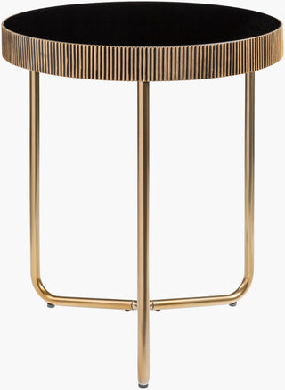 Surya Melton MEL-002 Black / Metallic-Brass Furniture main image