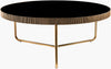 Surya Melton MEL-003 Black / Metallic-Brass Furniture main image