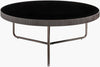 Surya Melton MEL-004 Black / Metallic-Nickel Furniture main image