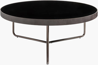 Surya Melton MEL-004 Black / Metallic-Nickel Furniture main image