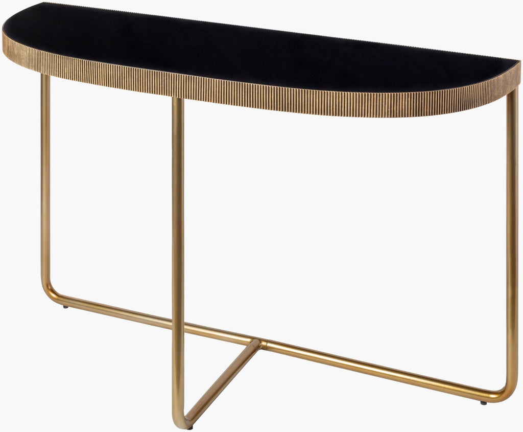 Surya Melton MEL-005 Black / Metallic-Brass Furniture main image