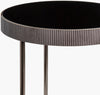 Surya Melton MEL-001 Black / Metallic-Nickel Furniture Corner Shot
