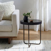 Surya Melton MEL-001 Black / Metallic-Nickel Furniture Style Shot