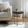 Surya Melton MEL-002 Black / Metallic-Brass Furniture Style Shot