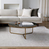 Surya Melton MEL-003 Black / Metallic-Brass Furniture Style Shot