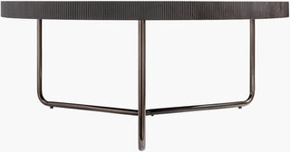 Surya Melton MEL-004 Black / Metallic-Nickel Furniture Angle