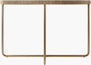 Surya Melton MEL-005 Black / Metallic-Brass Furniture Angle