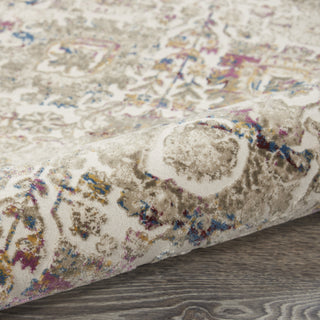 Nourison Melody MEL01 Ivory Multicolor Area Rug Corner Image
