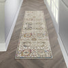 Nourison Melody MEL01 Ivory Multicolor Area Rug Corner Image