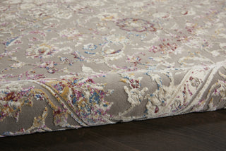 Nourison Melody MEL02 Grey Multicolor Area Rug Corner Image