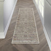 Nourison Melody MEL02 Grey Multicolor Area Rug Corner Image