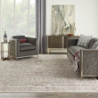Nourison Melody MEL02 Grey Multicolor Area Rug Corner Image