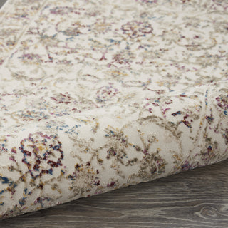 Nourison Melody MEL02 Ivory Multicolor Area Rug Corner Image
