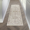Nourison Melody MEL02 Ivory Multicolor Area Rug Corner Image