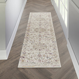 Nourison Melody MEL02 Ivory Multicolor Area Rug Corner Image