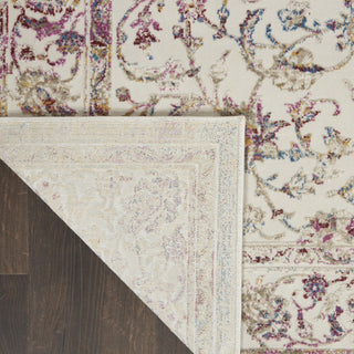 Nourison Melody MEL02 Ivory Multicolor Area Rug Corner Image