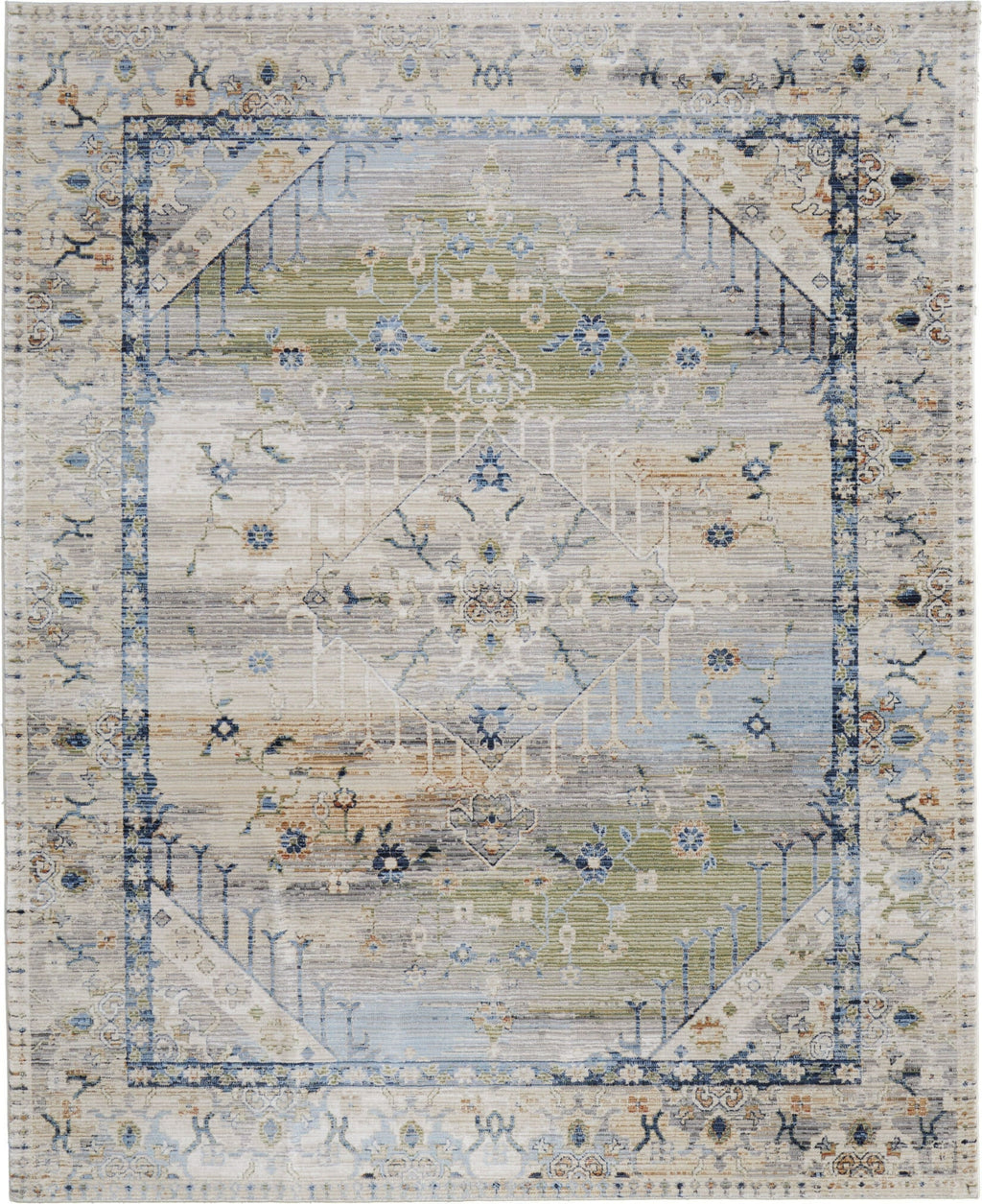 Mel Rug Feizy Melrose 39NZF Ivory/Green/Blue Area Rug – Incredible Rugs and Decor