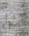 Feizy Melrose 39P0F Gray/Red/Blue Area Rug