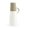 Garand Large Two-Toned White Natural Ceramic Jug Main Image