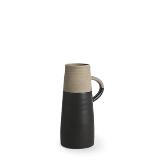 Garand Small Two-Toned Black/Natural Ceramic Jug Main Image