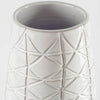 Harrier II Large Gray Ceramic Dark Base White Vase Alternative Image