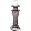 Kusma Small Gray Gloss Ceramic Table Candle Holder Main Image